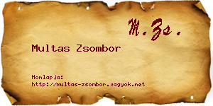 Multas Zsombor névjegykártya
